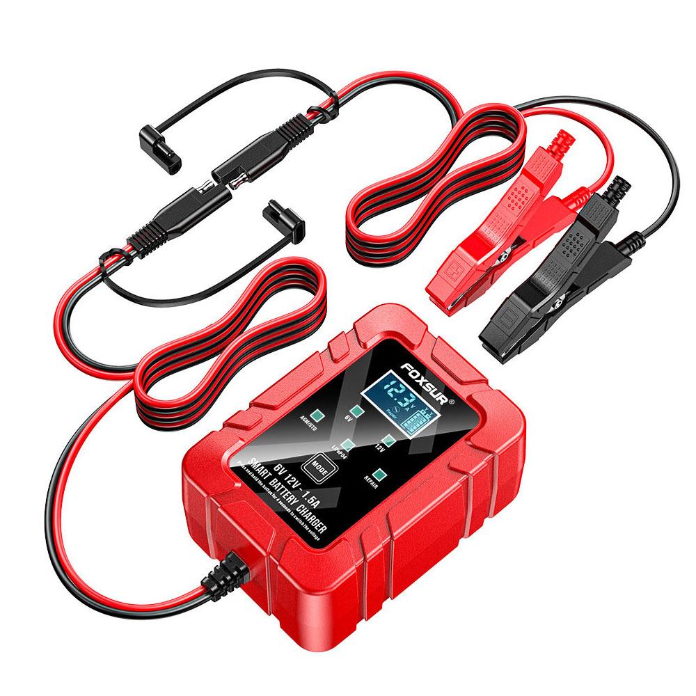 1.5A 6V 12V Battery Chargers For Lithium Iron / Lead-acid Batteries Kids Toys Motorcycle Battery Household Storage Cell Chargers