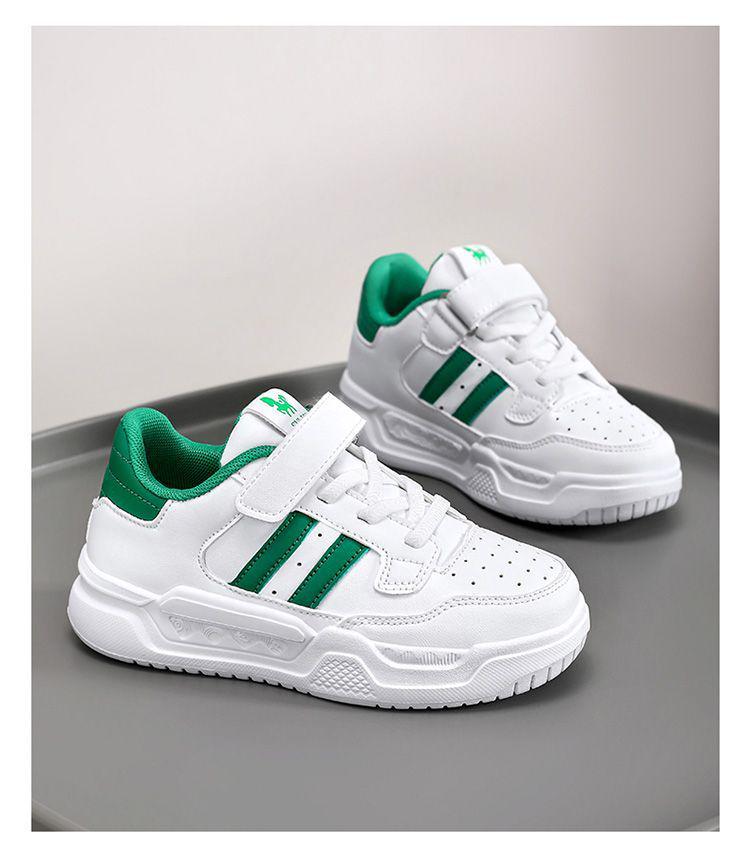 Boys' White Sneakers: Skate and Sport Casual Shoes for Kids