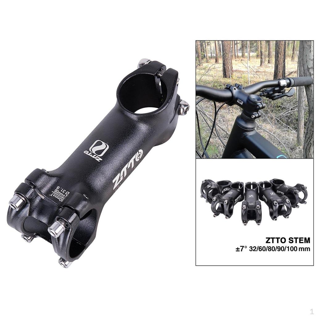 31.8mm Aluminum Alloy Cycling Mountain Bike Short Handlebar Stem Riser Increased Control Tube
