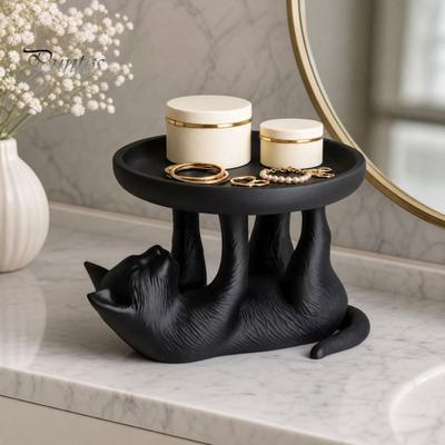 Versatile Storage Rack Jewelry Rack, Cat Shape, Anti-Falling Ring Holder, Durable Wall-mounted Organizer Resin Anti-Slip Space-Saving Organizer,