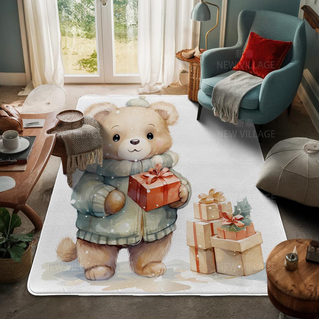 Koberec ke vchodu do domu Rohožka ke dveřím do domu Obývací pokoj Vana Koupelna Protiskluzové koberce s absorpcí vody vana Veselé Vánoce zima