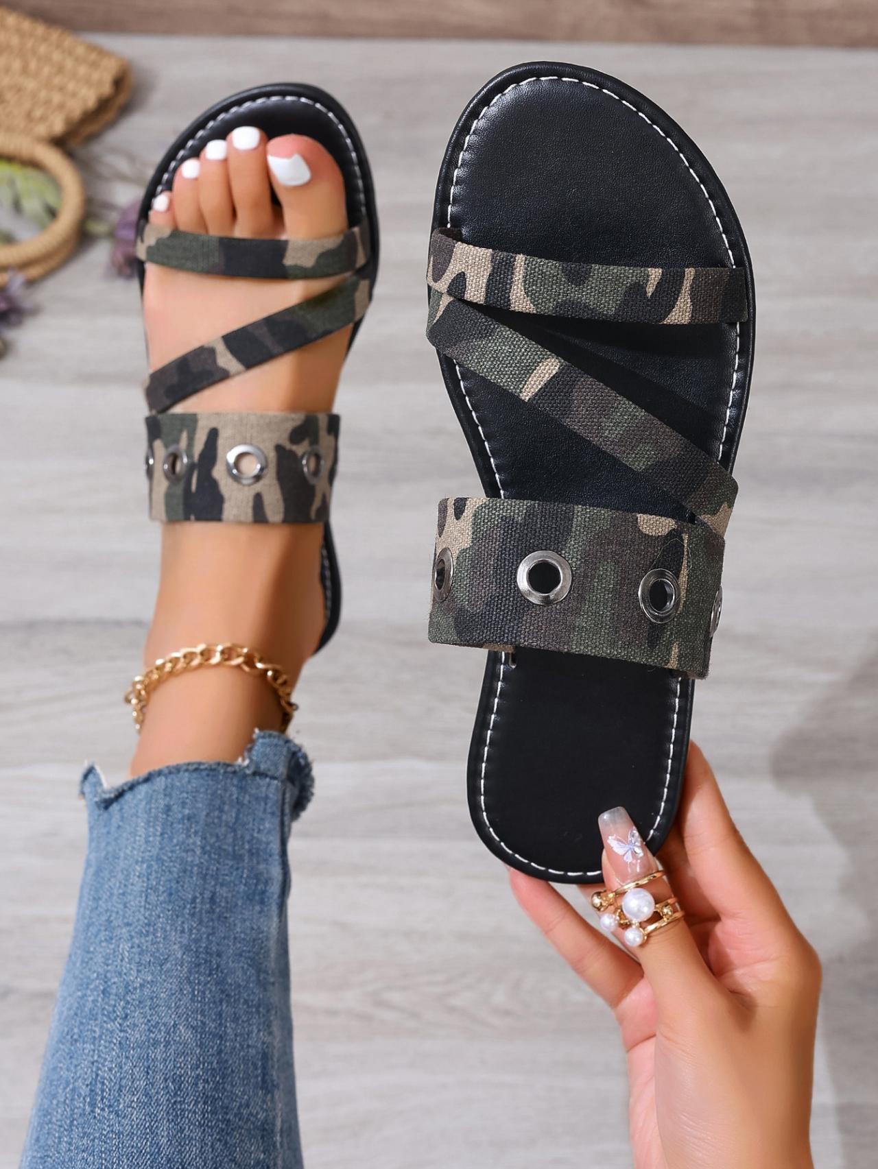 

Плюс 43 Летние Новые Модные, Удобные и Универсальные, Плоские Корейские Сандалии, Римские Туфли, Пляжная Обувь, Женская Обувь 43 армия зеленый