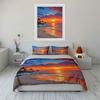 Sunset, Ocean, Palm Trees. Bedding Sets Duvet Cover Sets Duvet Covers Pillowcases(1 * Duvet Cover 2 * Pillowcases Without Duvet Insert)