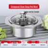 Stainless Steel Single-Serve Mini Hot Pot with Induction Compatibility and Extra Thick Design for One Person
