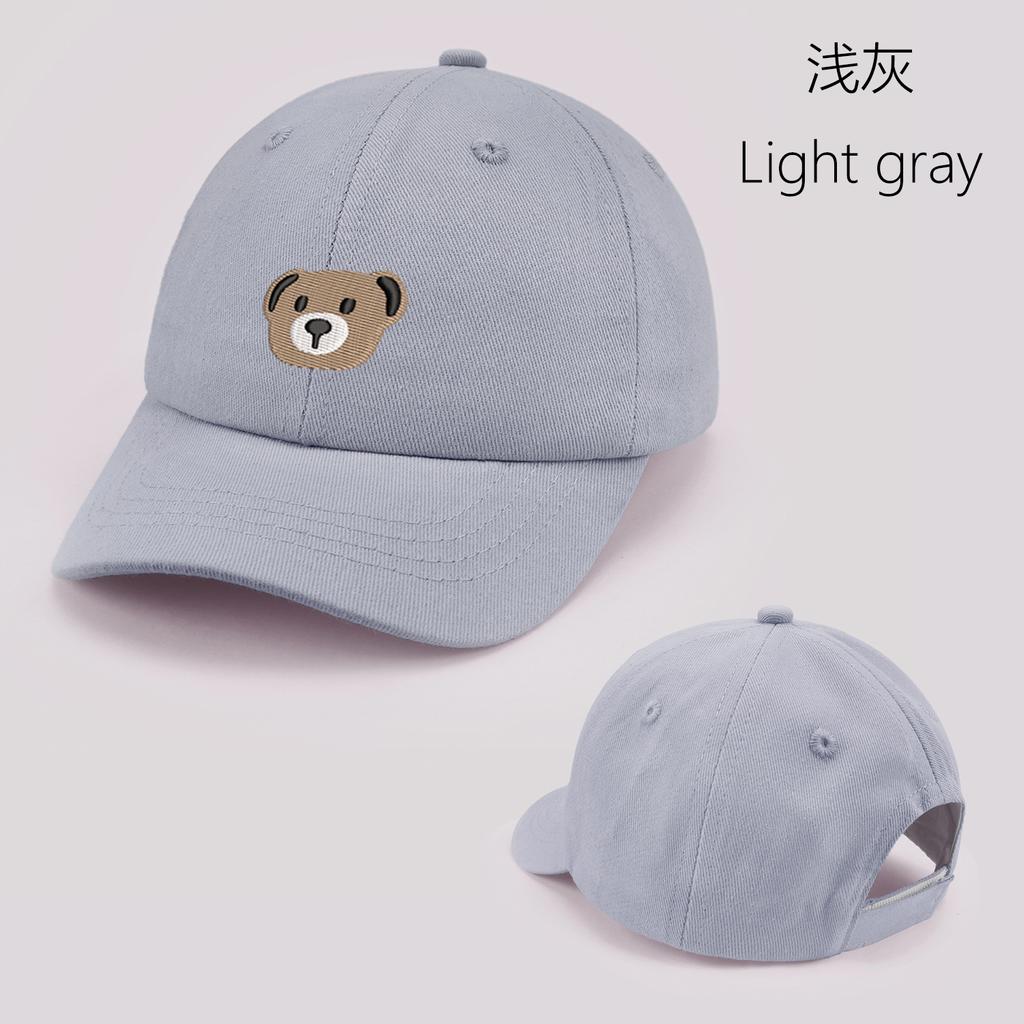 Cartoon Bär Baby Baseballkappe Niedliche Einfarbige Kleinkind Sonnenhut mit Ohren Sommer Verstellbar Kinder Junge Mädchen Schirmmütze
