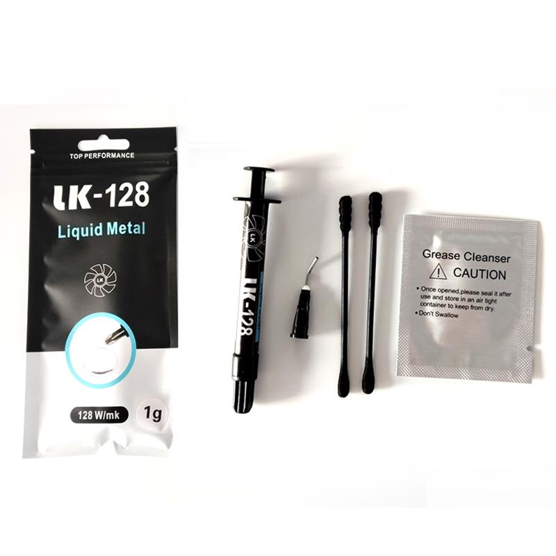 LK-128 Flüssigmetall-Wärmeleitpaste für PS5/ PC/Laptop CPU GPU Pro MOD Kühlmaterial, 1g/3g Nadelpackung gray