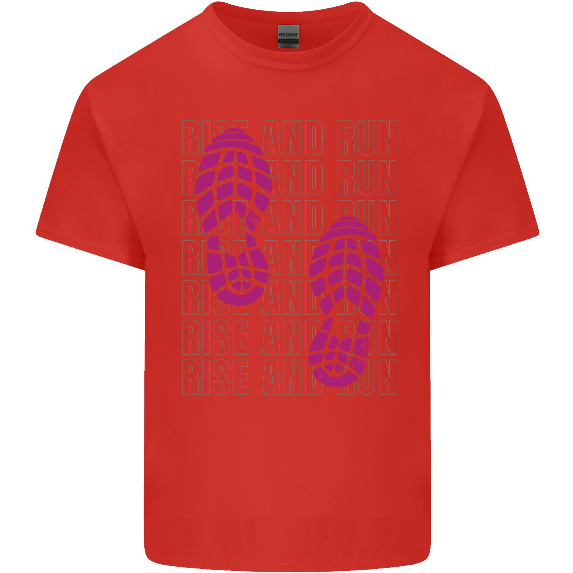Rise Run Running Cross Country Marathon Runner Unisexs Light Cotton TShirt S