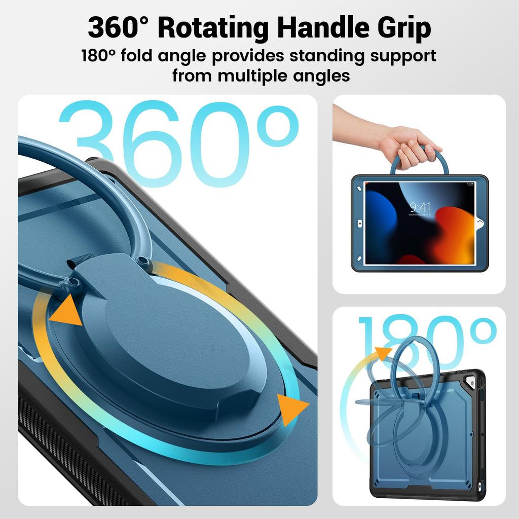 Pentru iPad 10.2 (2021)/(2020)/(2019)/iPad Pro 10,5 inch (2017)/Husă iPad Air 10,5 inch cu Curea Suport PC+TPU Husă Tabletă