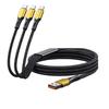 100W 3 in 1 USB Type C Cable USBA/ USBC To 3 Type C Fast Charging Cable Spliter Cord for iPhone17 Samsung Xiaomi Huawei