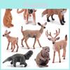 Forest Monkey Rabbit Fox Deer Model Pvc Static Collectible For Nature Enthusiasts And Educational Use