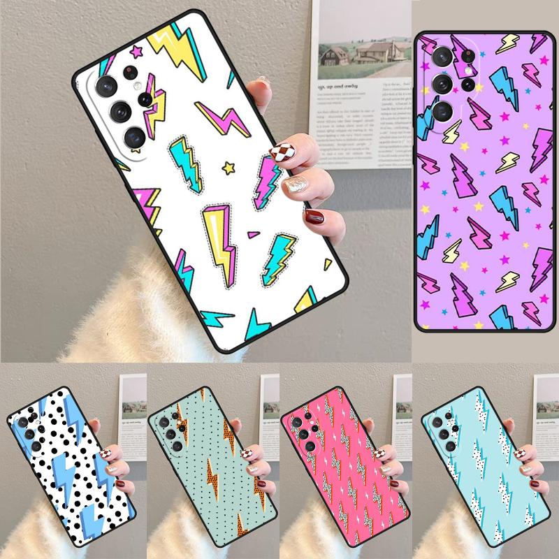Blitz Polka Dots Stern Niedliche Silikon Handyhülle Für Samsung Galaxy note 10 pro S26 S25 S24 S23 S22 S21 Plus Ultra Capa Cover