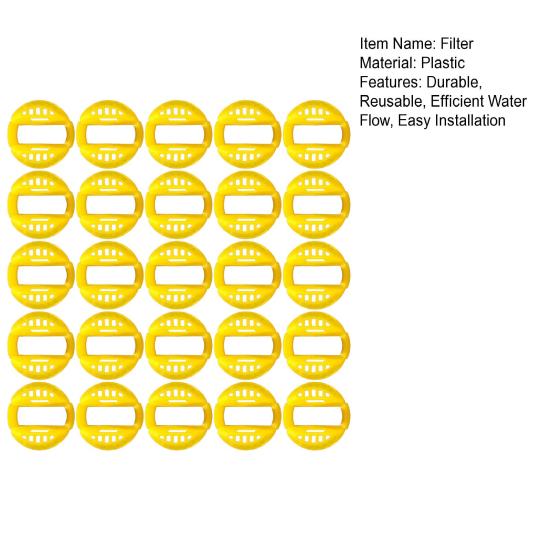 25Pcs 3D Printed Washbasin Filter Hair Catcher Filter 35mm Inlet Sink Water Filter Reusable Drain Strainer for Bathroom Kitchen