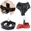 Lakknahast karskusvöö püksid tagumikuga anaalpistikuga Vagiina dildo aluspüksid stringid püksid G string pesu seksmänguasjad, naised, mehed