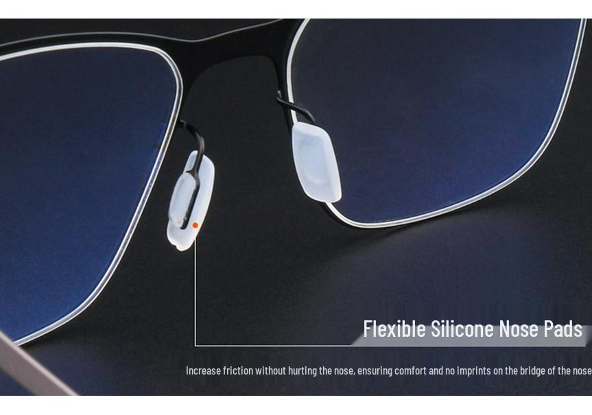 JanaM Square Frame Myopia Glasses: Trendy Metal Optical Eyewear for Men & Women, Slim Steel Design for Larger Faces