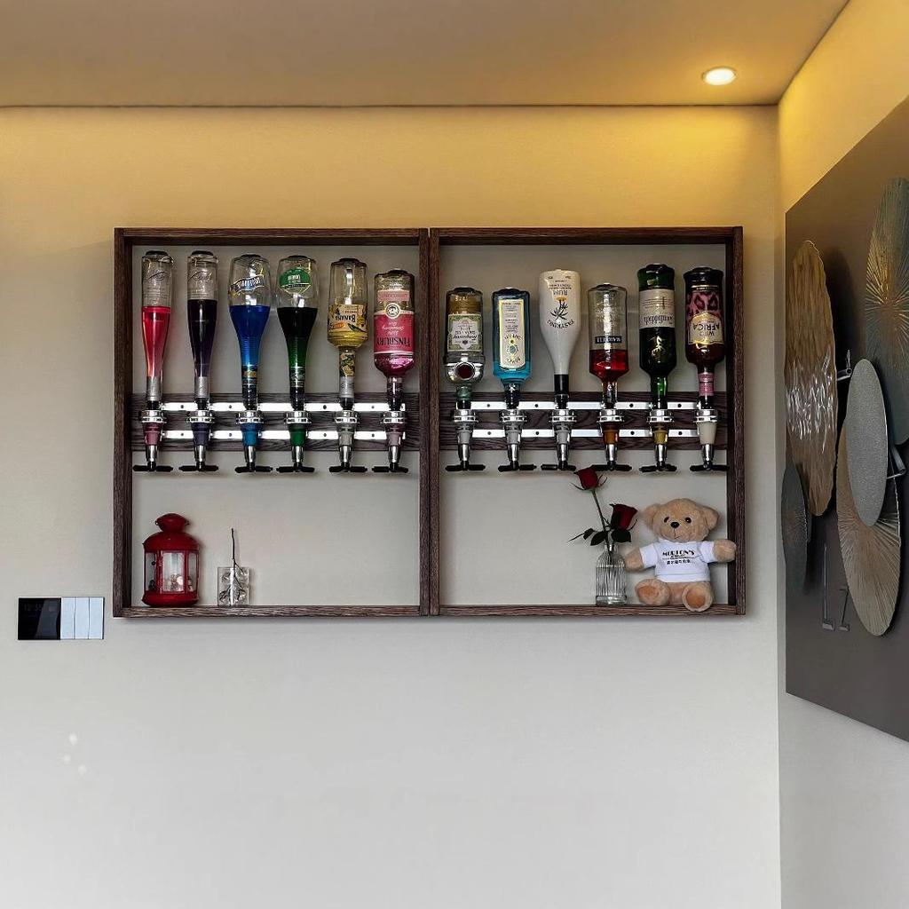 Wall-Mounted Multi-Head Wine Dispenser with 25ml/30ml/35ml/45ml Options
