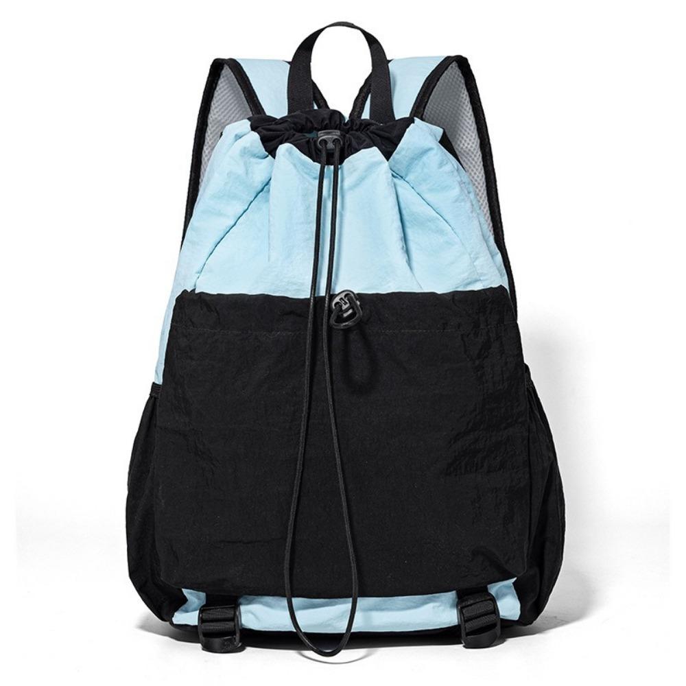 Waterproof Tennis Racket Backpack Large Capacity Drawstring Fitness Bag  Outdoor Sports синий