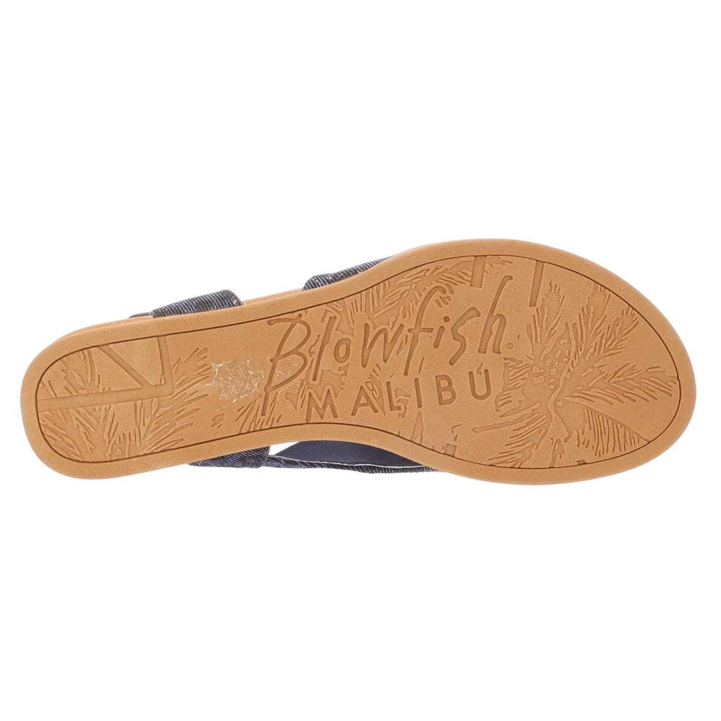 Sandálias de Micro Salto Blowfish Malibu Femininas/Senhoras Estampa de Leopardo em Jeans Ardice