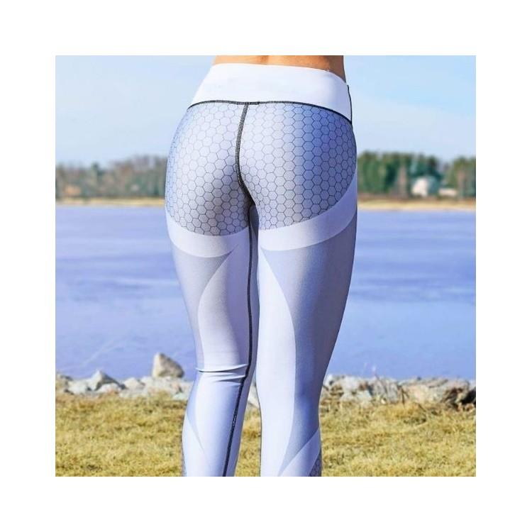 Sportowe Legginsy Fitness Treningowe Szare Rozmiar S Getry Do Ćwiczeń