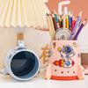 Creative Rocket Pen Holder Large Capacity Kids Desk Organizer Multi-Functional Storage Box for Pens And Stationery