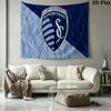 Sporting Kansas City Wall Tapestry Aesthetic Wall Hanging Printed Fabric Blanket Decorative Tapestries for Bedroom Living Room Home Decor