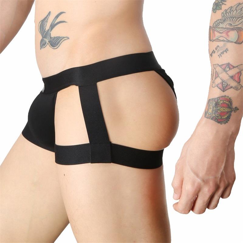 Underwear Men Sexy Harness Straps Leg Belt Briefs Long Socks Bondage Lingerie Elastic Erotic