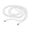Long Statement Artificial Crystal Beaded Necklace Vintage Inspired Lightweight Multilayer Neckchain Handmade Accessory