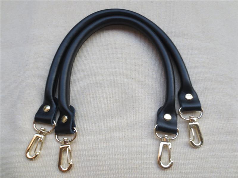 2 Peças Alça de Bolsa de Couro Feminina Cor Sólida Substituição DIY Cinto Portátil Fivela de Metal Acessórios para Bolsa Alças para Bolsa de Mão 40CM