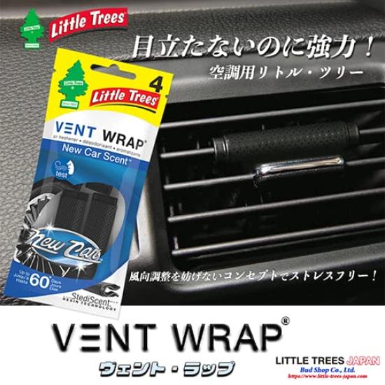 Little Trees Vent Wrap Air Freshener for Car Air Lasts for 60 Vanilla Vanilla Roma 52232 Conditioners, Days, Scent,