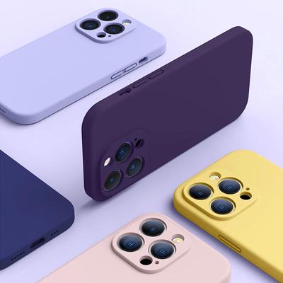 Протиударний чохол для телефону для iPhone 15 11 12 13 14 Pro Max Mini XR X XS 7 8 Plus SE 2 3 Силіконові чохли з повним покриттям об’єктива Рідка кришка