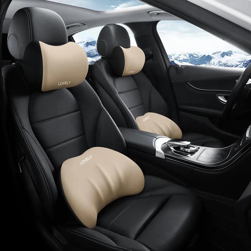 Car Neck Headrest Pillow Auto Car Seat Pillow Memory Foam Breathable Head Support Neck Rest Protector Car Seat Lumbar Support