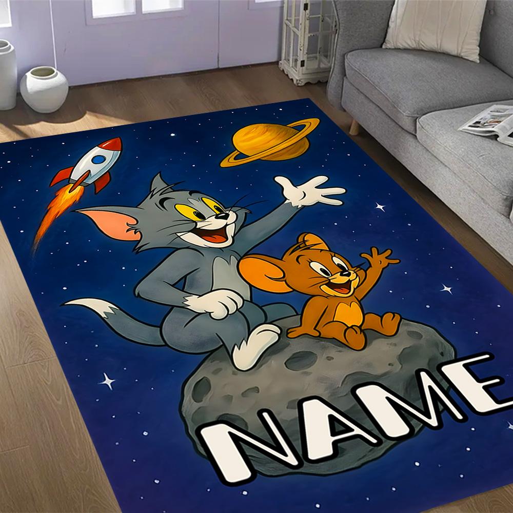 Looney Wild Fierce Taz Personalized Name Floor Rug Office Rug Suitable for Decorate Room Kitchen Outdoor Hallway Anti-slip Rug Office Home Decor