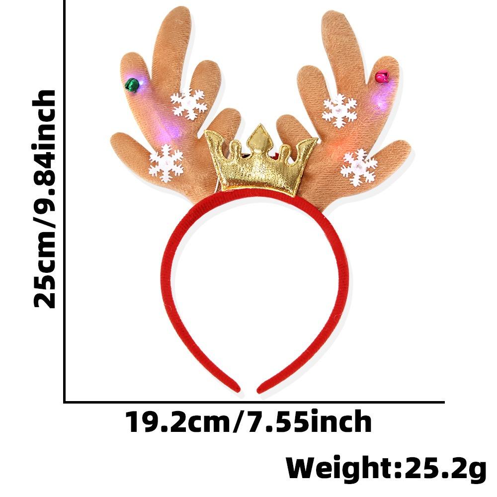 Glitter Sequin Christmas Hairband Antler Photograph Props Fun Christmas Headband  Party Supplies