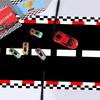 1 Stück Rennwagen Geburtstag Tischläufer Karierter Tischdecke Rennstrecke Tischabdeckungen Junge Rennwagen Motto Party Dekoration
