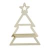 Elegant Wood Christmas Tree Storage Rack Wall Hanging Shelf for Home and Office Decors Candle Display Floating Shelves
