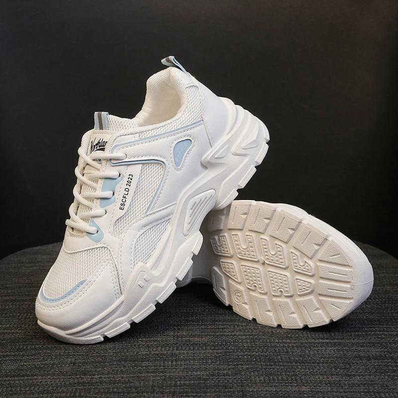New Women Causal Sneakers Summer Shoes Womens Mesh Breathable Lace Up Sports Shoes for Women Platform Walking Designer Shoes