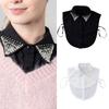 Detachable Lapel Collar False Elaborate Girls Collar Accessory Jeweled Collar Graceful Art Decorative False Shawl
