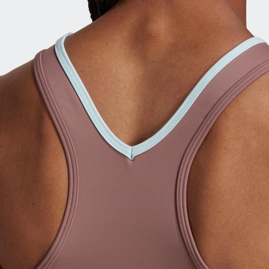 Adidas SS22 Moisture-Wicking Fitted Sports Tank Top Women tops Oxidized-Red HZ6950