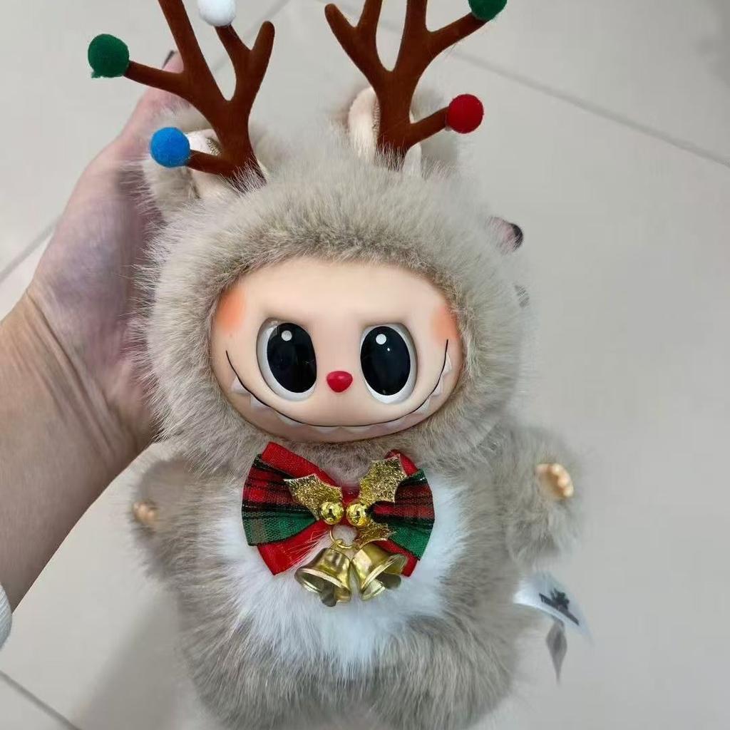 2025 New Christmas Plush Pendant Elk Doll Cute Internet Celebrity Keychain Bag Pendant Set Up Stall