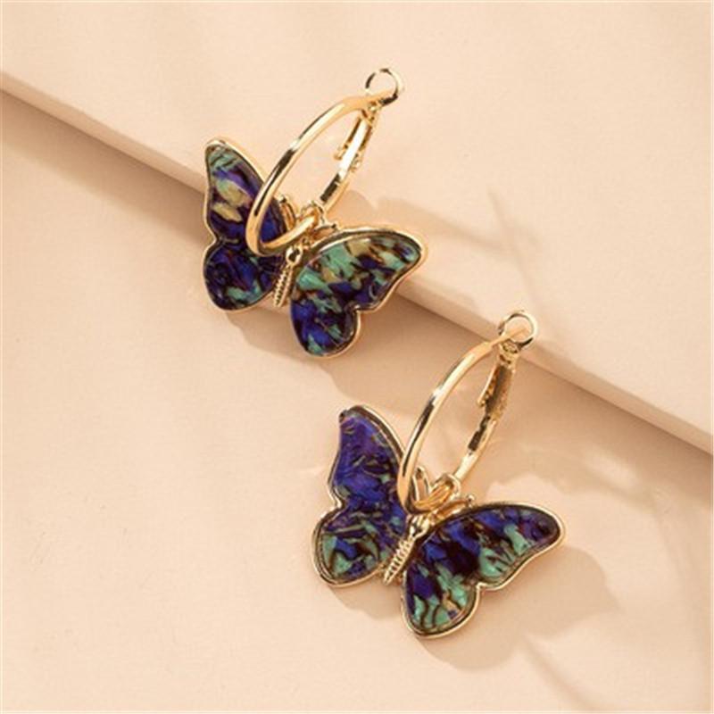 

Women s Earrings Butterfly Dangle Earrings Women Stud Trendy Earrings Women s Gifts One Size синий