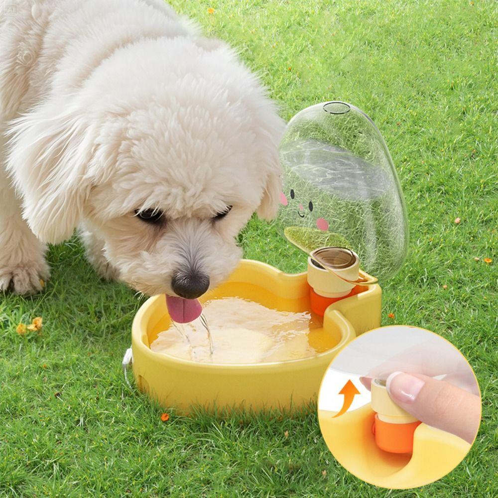 350ml Pet Accompanying Cup 2-in-1 Puppy Drinking Bowl Dog Water Bottle  Outdoor Travel Pet Supplies