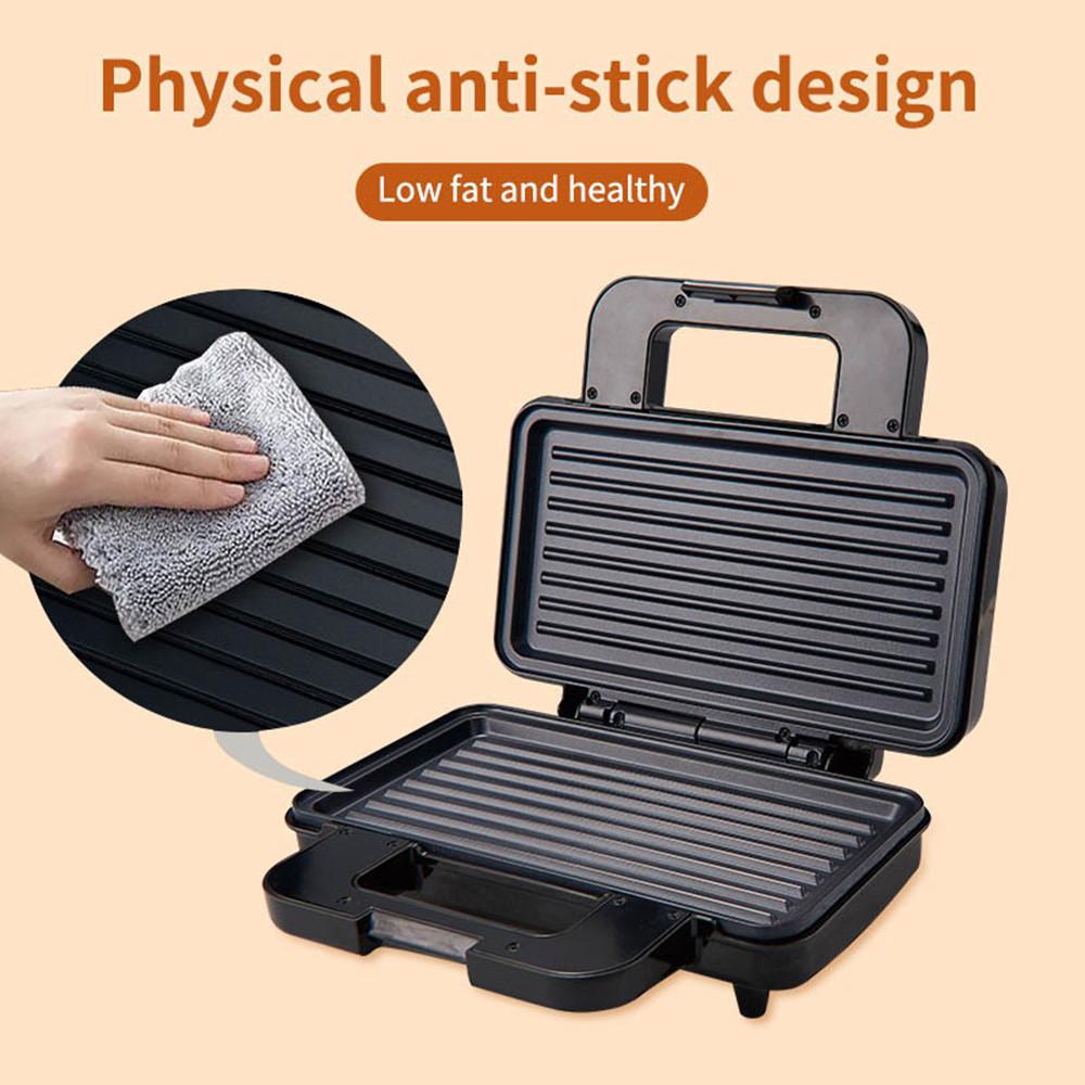 1000W High Power Electric Sandwich Maker Double Side Heating Grill Maker Kitchen Anti-stick Plate Breakfast Machine