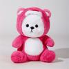 Transform Into Teddy Bear Doll Plush Toy Cute Little Bear Doll Gift
