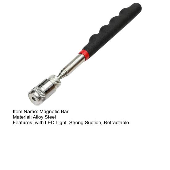 Narzędzie do naprawy samochodów z diodą LED, chowany, mocny przyssawka, wygodny uchwyt w kształcie długopisu, kieszonkowy klips, pasek magnetyczny, naprawa samochodów