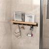 Wood Row Hook Wall Mounted Towels Robe Hook Sundries Storage Hook  Bathroom Accessories