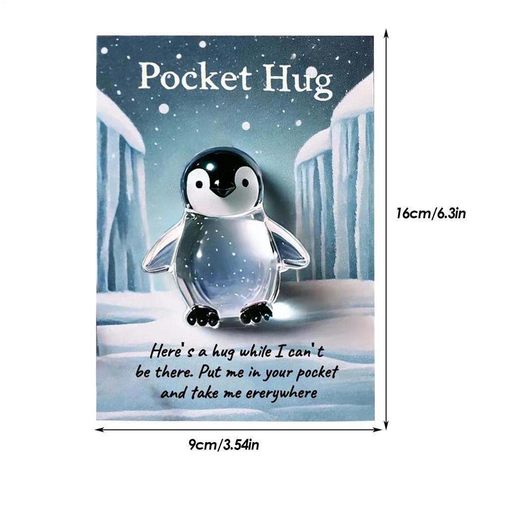 Pocket Hug Card Pocket Hug Turtle Animal Inspirational Greeting Toys Keepsake Companion for Birthday Thanksgiving Toddler