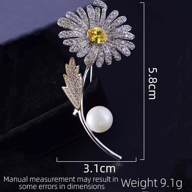 

SUYU Ретро Двухцветная Женская Роскошная Брошь Имитация Циркона Брошь Микро Инкрустированный Циркон Персонализированная Булавка