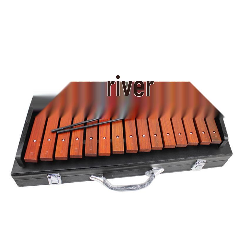 Professional Marimba Rosewood & Aluminum Xylophone, 32-37 Tone Percussion Steel Tongue Drum