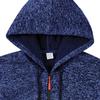 Felpa con cappuccio e zip da uomo vintage cationica per il lavoro, foderata in pile, con tasche utility