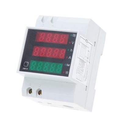 AC80-300V 100A Multifunktionales digitales Din-Schienen-Stromspannungs-Leistungsfaktor-Messgerät Amperemeter