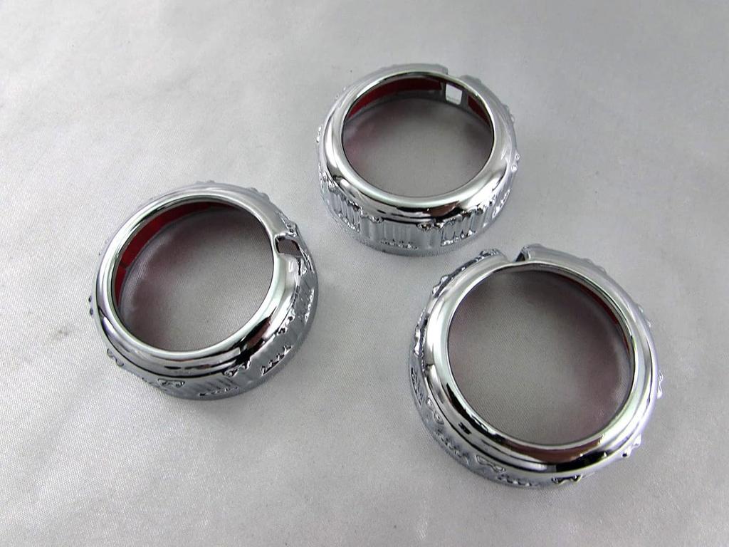 BRIGHTZ TRUCK-S-075 Mitsubishi Fuso Blue Tech Canter Plated Air Conditioner Dial Ring